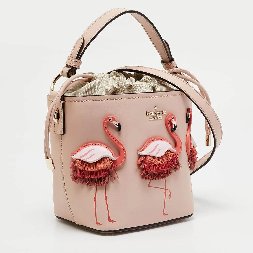 Kate Spade Kate Spade Pink Leather By The Pool Flamingo Pippa Bucket Bag 3