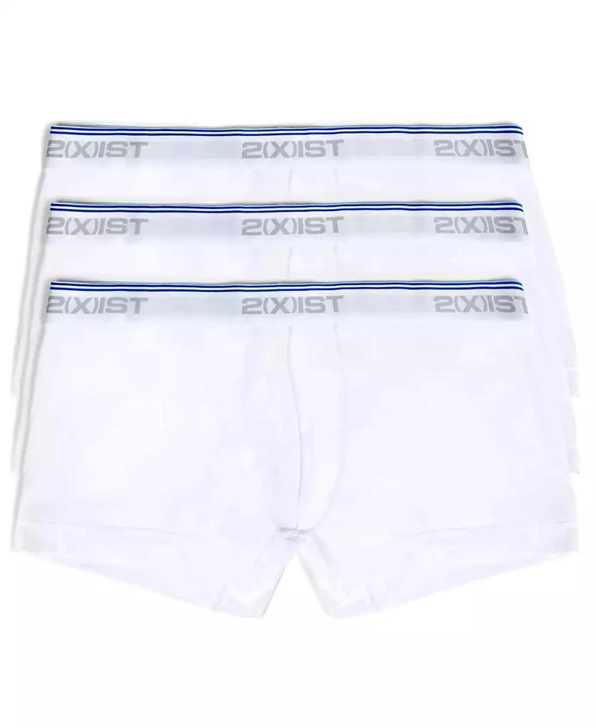 2(x)ist Men's Cotton Stretch 3 Pack No-Show Trunk 1