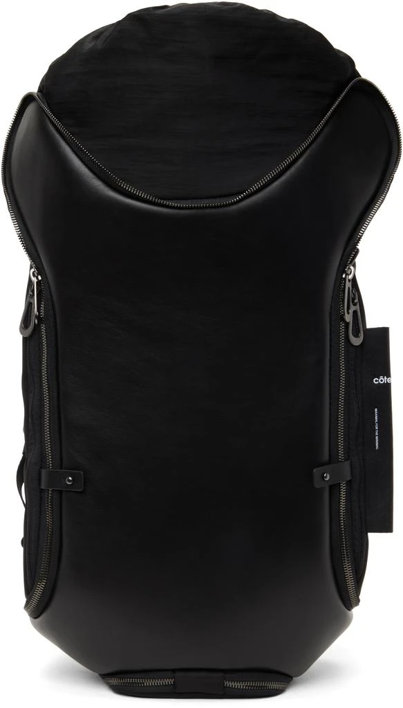 Côte & Ciel Black Avon Leather Backpack 1