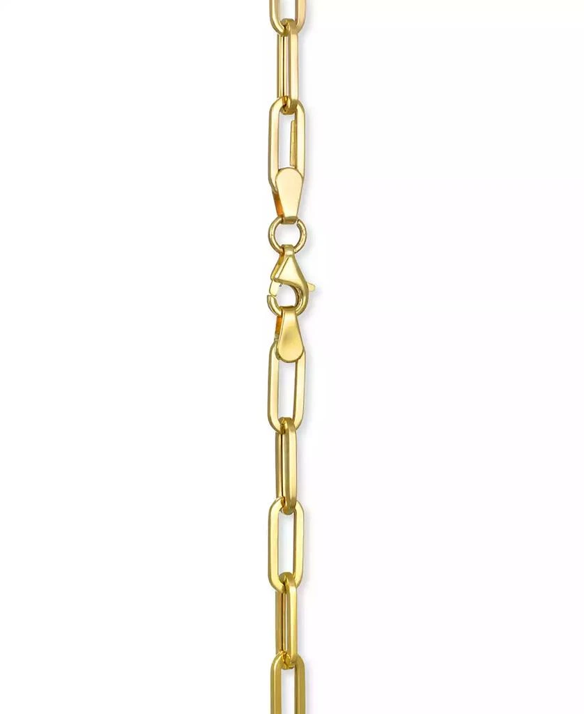Italian Gold Paperclip Link Bracelet in 14k Gold 3