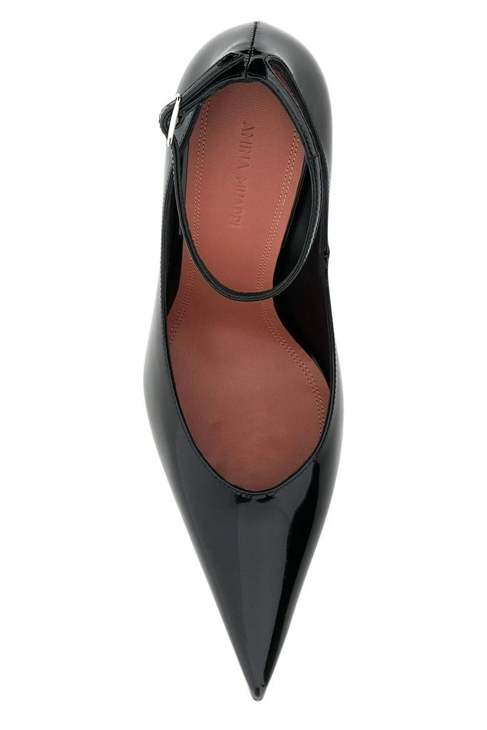 Amina Muaddi ANOK PUMP 105 PATENT BLACK 105 MM S 3