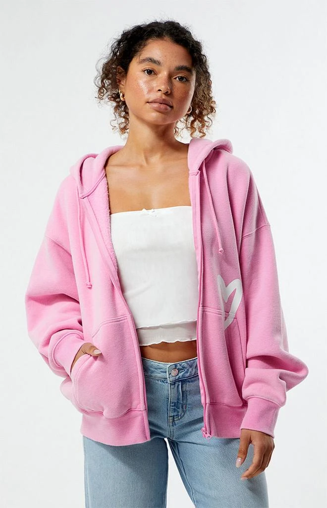 PacSun LA Kind Zip Up Oversized Hoodie 1