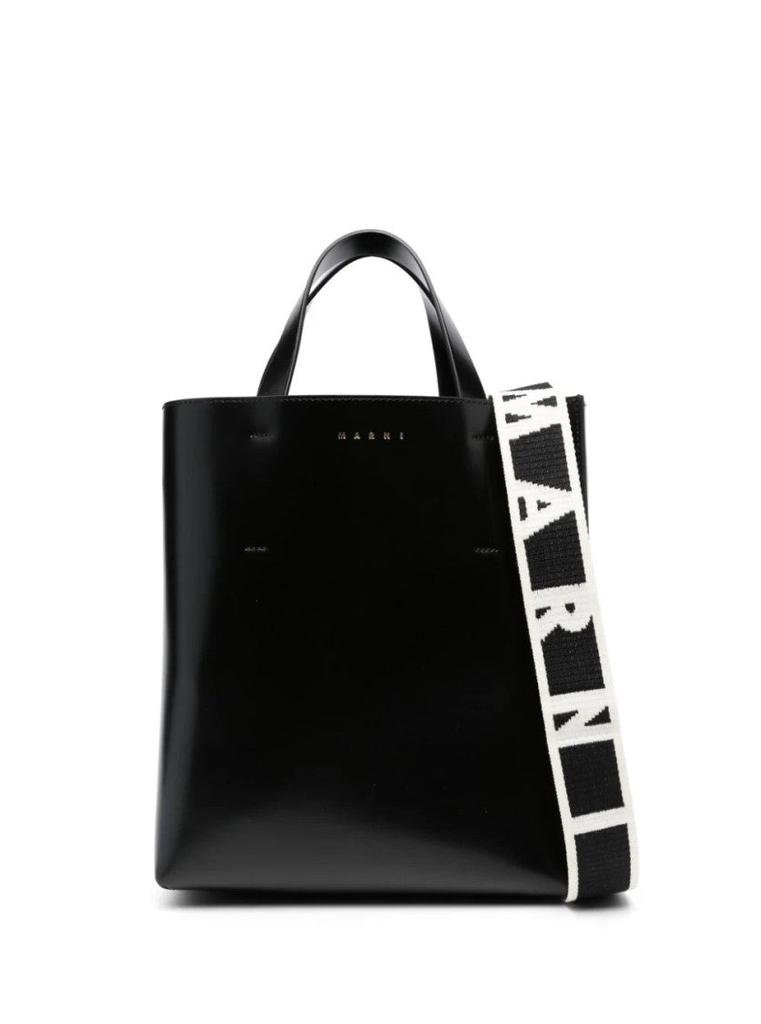 Marni Museo Nano Shopper Bag - - Leather - Black - Tote Bags