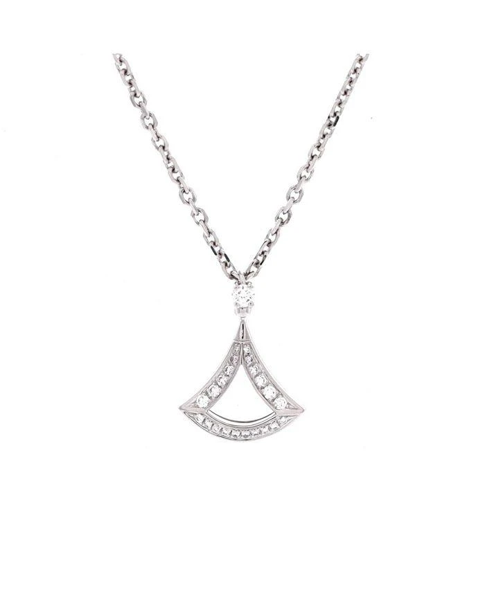 Pre-Owned Bvlgari Divas
Dream Openwork Pendant Necklace 18K White Gold with Diamonds, 17.25"