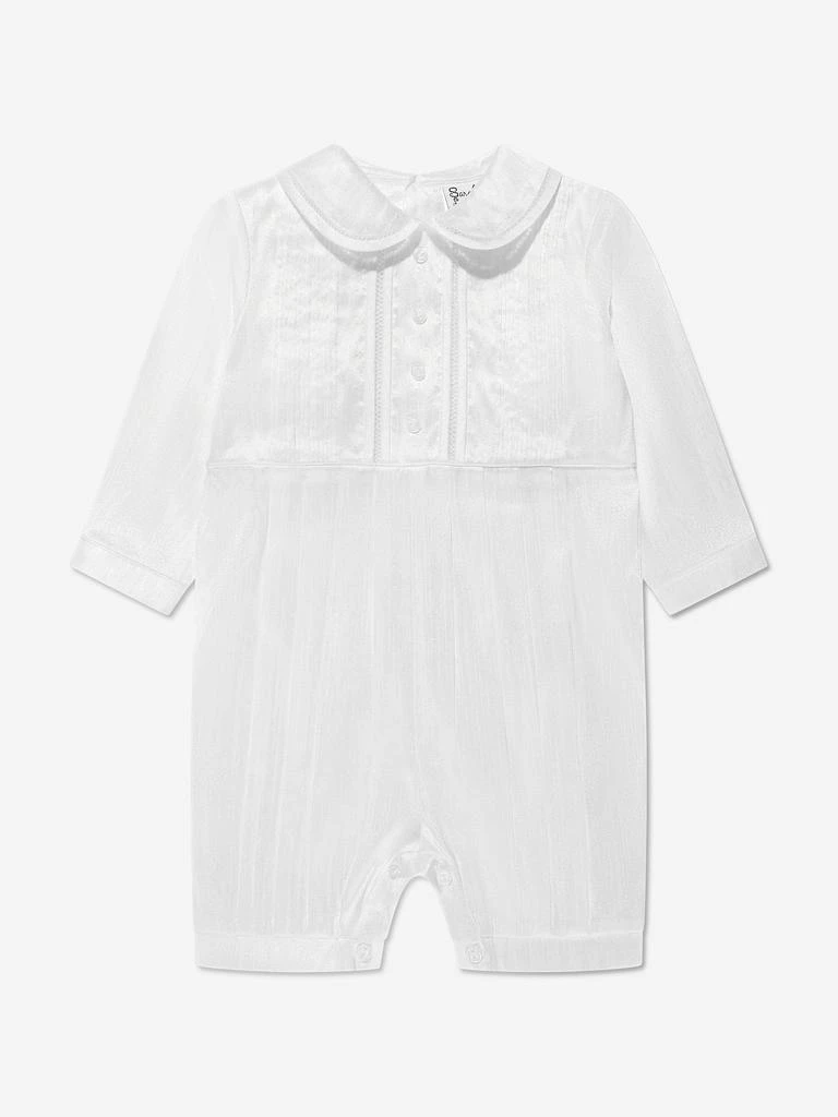 Sarah Louise Sarah Louise Baby Boys Romper And Hat in White 3