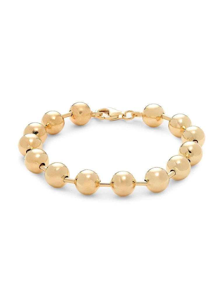 Saks Fifth Avenue 18K Goldplated Silver Beaded Bracelet