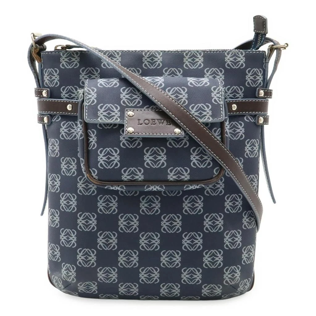 Loewe Navy Pvc Leather Pouch Shoulder Bag (Pre-Owned)