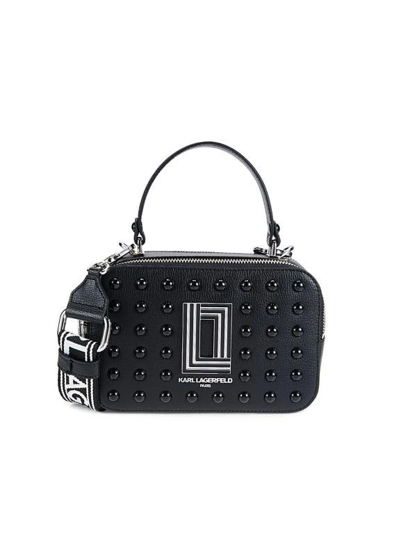 Karl Lagerfeld Paris Simone Studded Leather Camera Bag 1