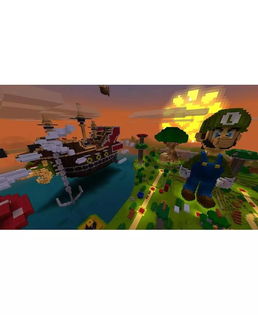 Nintendo Switch White OLED Console with Minecraft: Switch Edition, NSO 12 Month Family Membership, MightySkins Console and Controller Skin Voucher, an 3