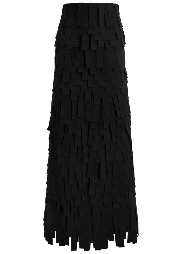 A.W.A.K.E MODE Laser-cut crepe maxi skirt
