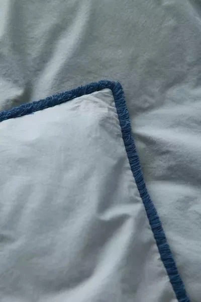 Urban Outfitters Breezy Cotton Percale Tassel Duvet Cover 5
