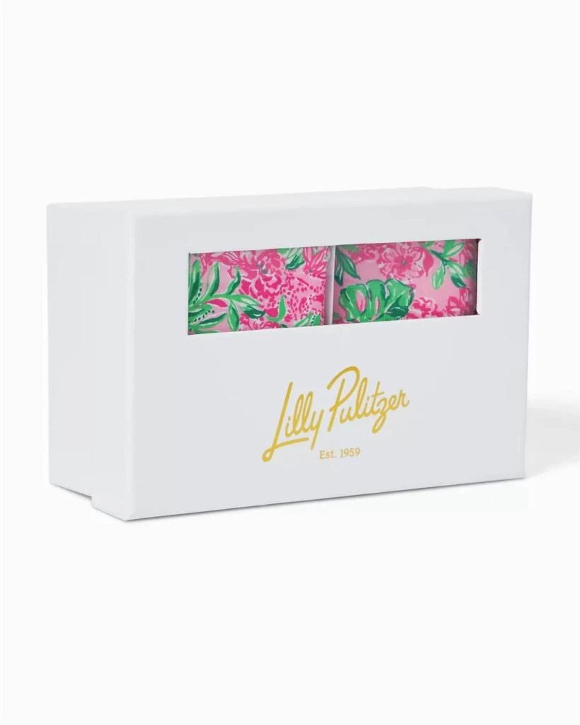 Lilly Pulitzer Lilly Pulitzer - Men's Stuff Silk Tie And Pocket Square Set 2