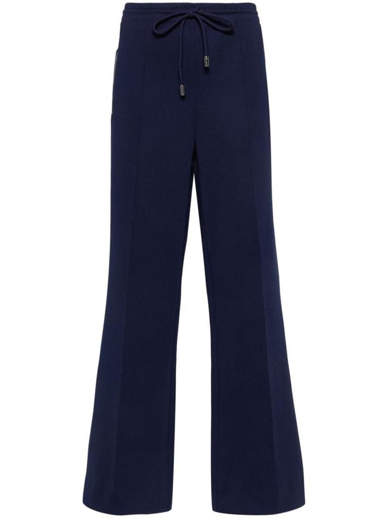 パンツ BRUNELLO CUCINELLI COMFORT COTTON AND SILK WIDE PANTSS Brunello Cucinelli Comfort Cotton and Silk Interlock Wide