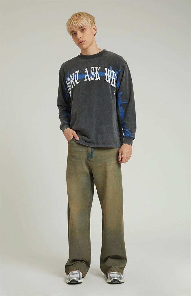 PacSun Blake Tinted Extreme Baggy Jeans Medium Indigo 4