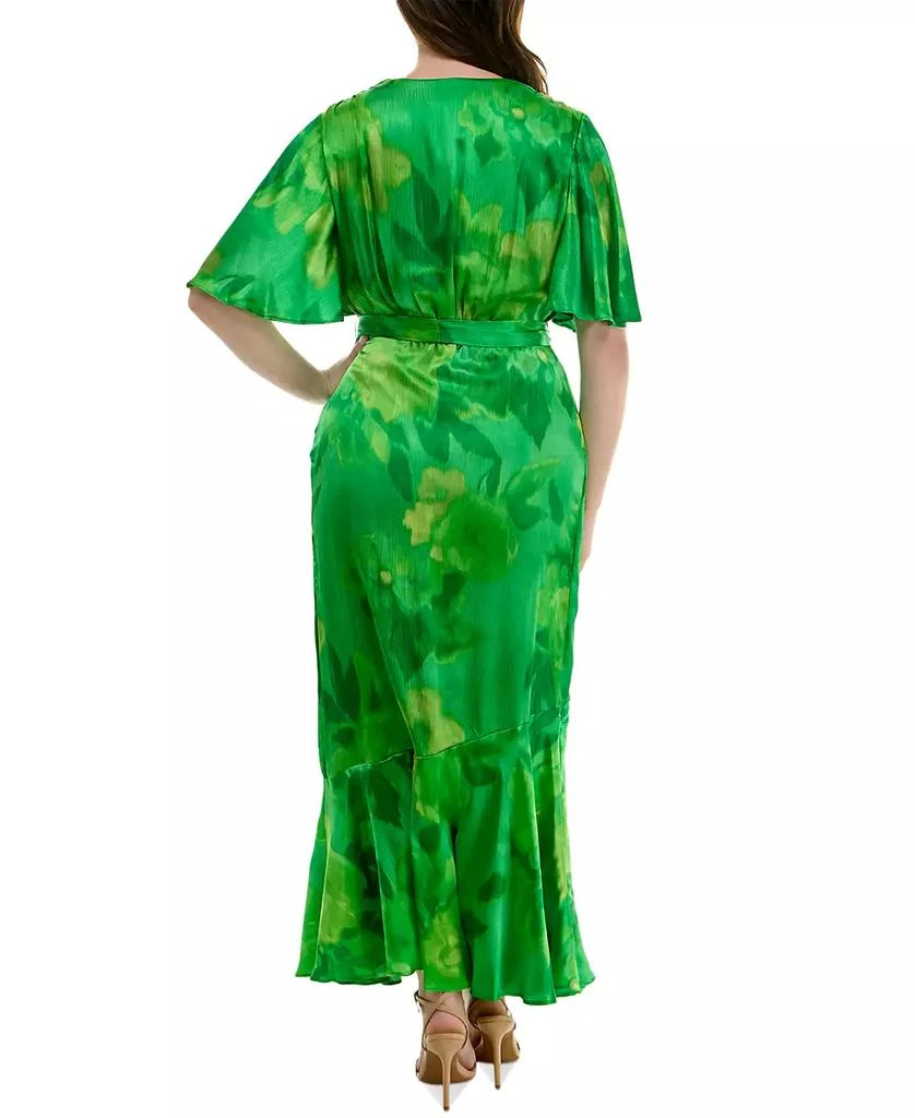 Taylor Plus Size Flutter-Sleeve Faux-Wrap Maxi Dress 4