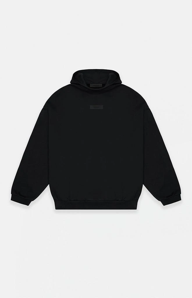 Essentials Jet Black Hoodie 1