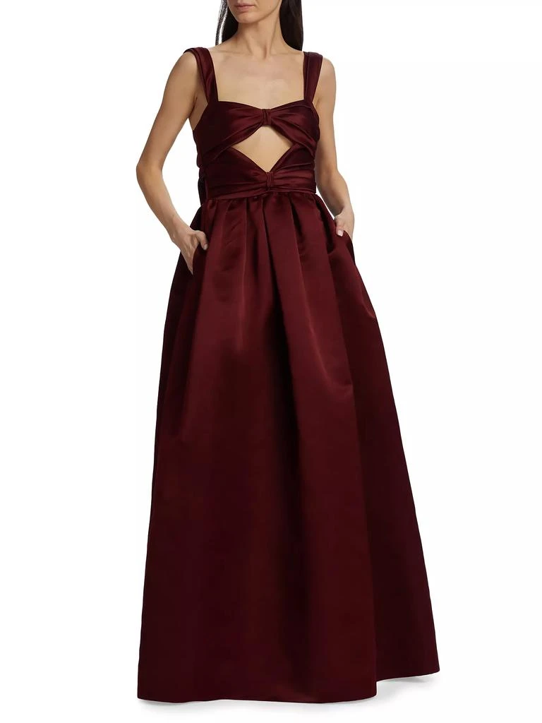 Adam Lippes Francesca Silk Cut-Out Gown 3