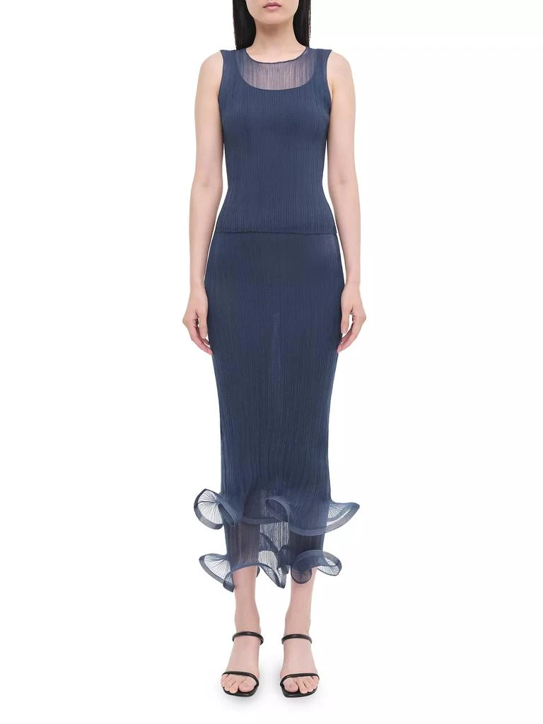 SIMKHAI Kelso Layered-Hem Skirt 1
