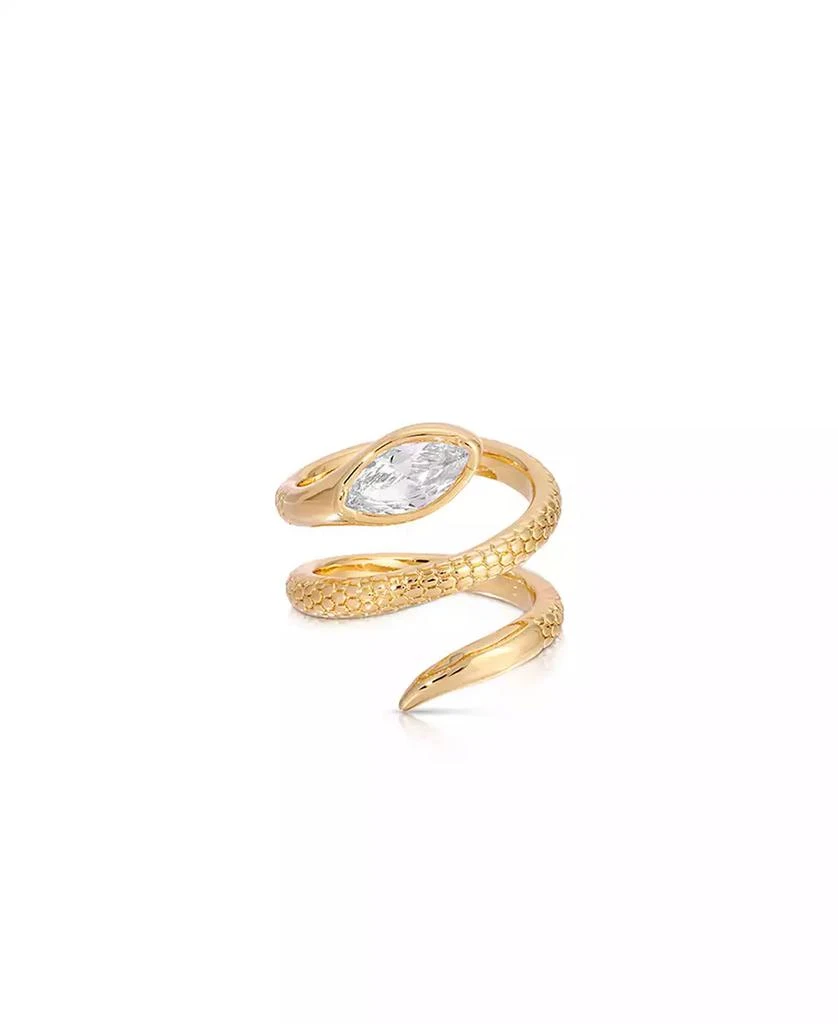 Ettika Jewelry Marquise Crystal Coiled Ring