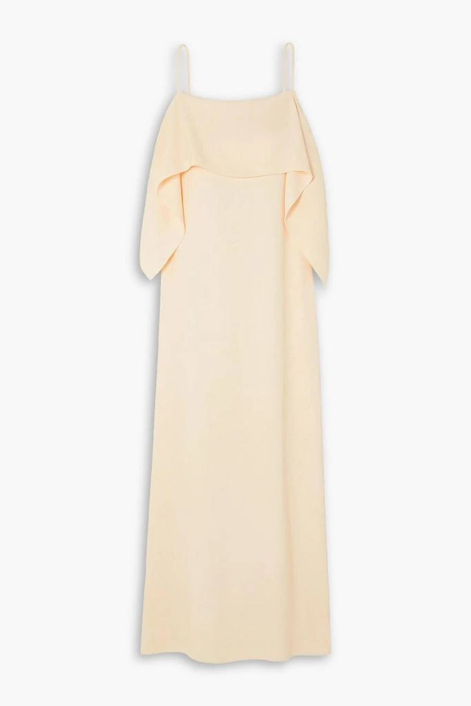 Totême Open-back draped twill maxi dress 1