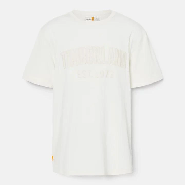 Timberland Modern Wash Brand Carrier Tee for Men in White 6