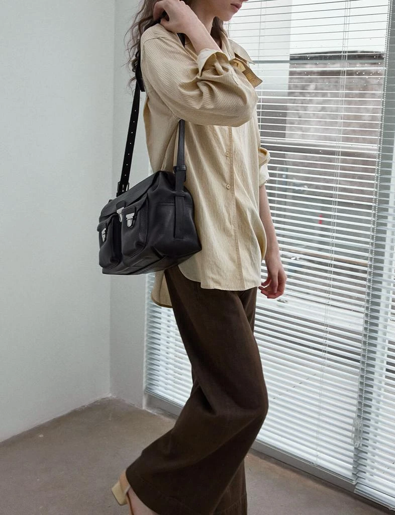 Pixie Market Beige Striped Shirt -PREORDER 4