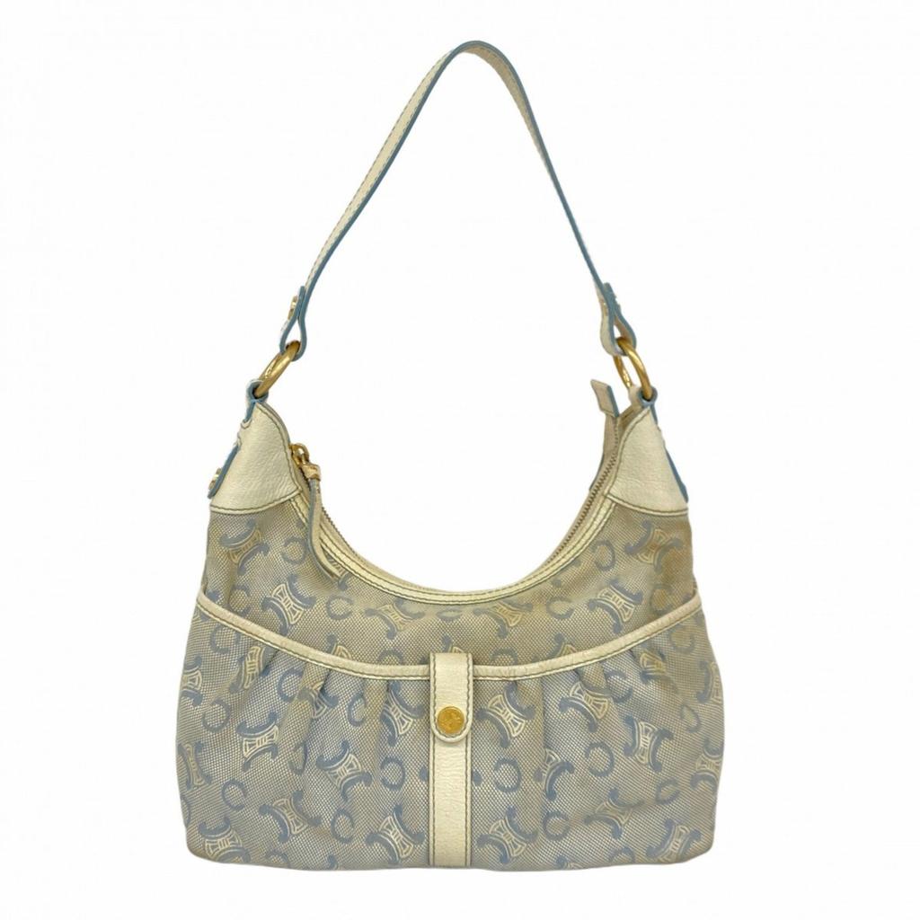 Celine Canvas Shoulder Bag (Pre-Owned)