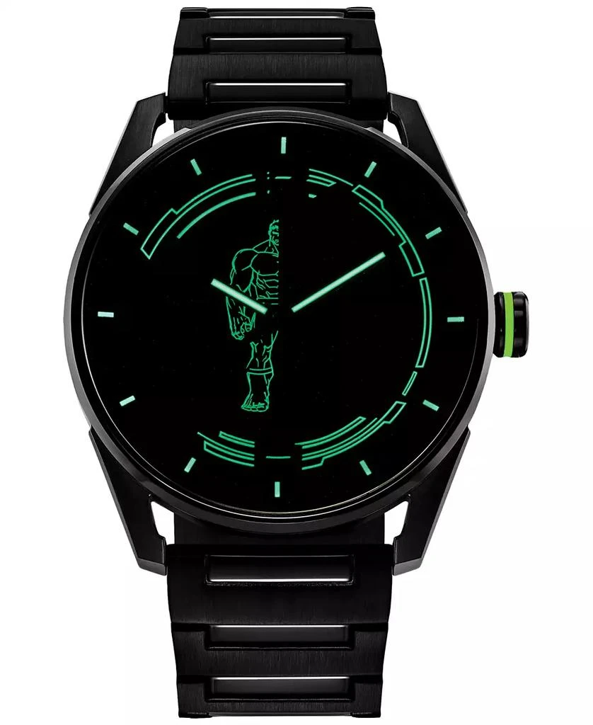 Citizen Eco-Drive Men's Marvel Hulk Green Goliath Black-Tone Stainless Steel Bracelet Watch 42mm 4