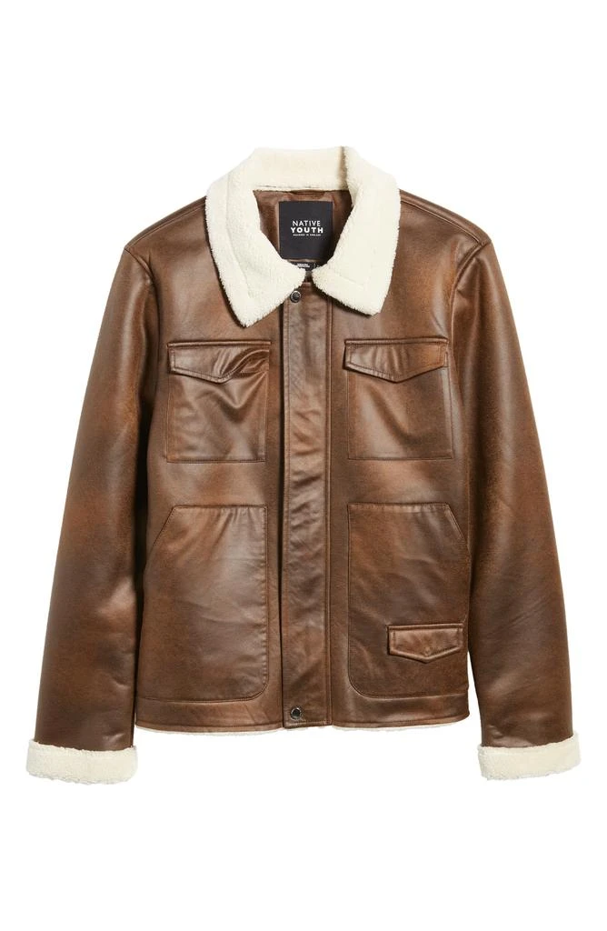 Native Youth Faux Shearling Jacket 6