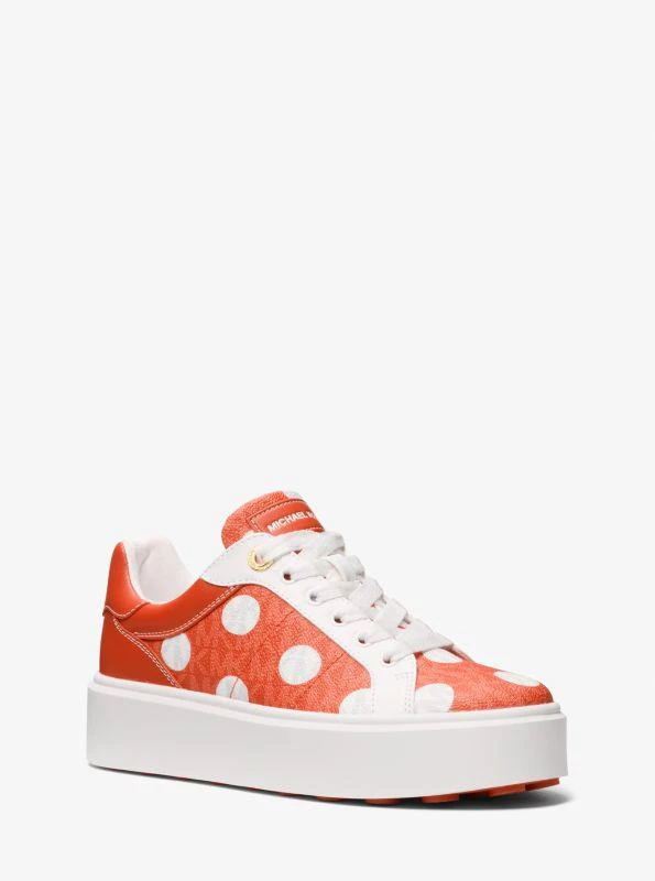 Michael Kors Romey Polka Dot Signature Logo Platform Sneaker 1