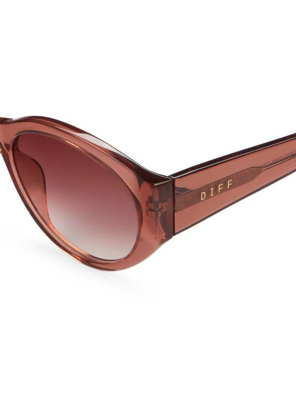 DIFF Eyewear Linnea 54MM Oval Sunglasses 3