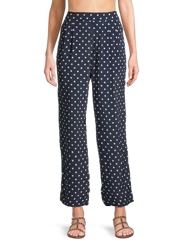 Birds of Paradis Leigh Polka Dot Satin Pants 3