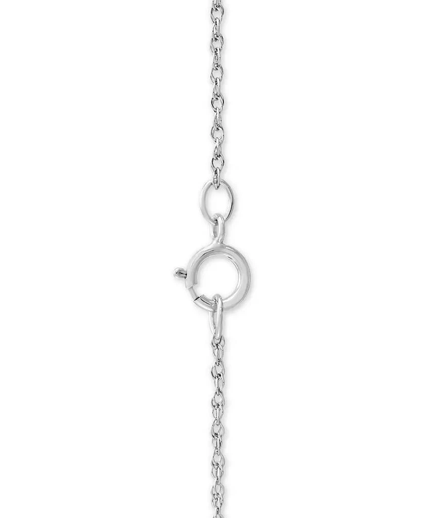 Macy's Diamond Cross 18" Pendant Necklace (1/5 ct. t.w.) in Sterling Silver & 10k Gold 2