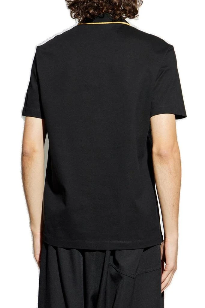 Versace Versace Medusa-Embroidered Short-Sleeved Polo Shirt 3