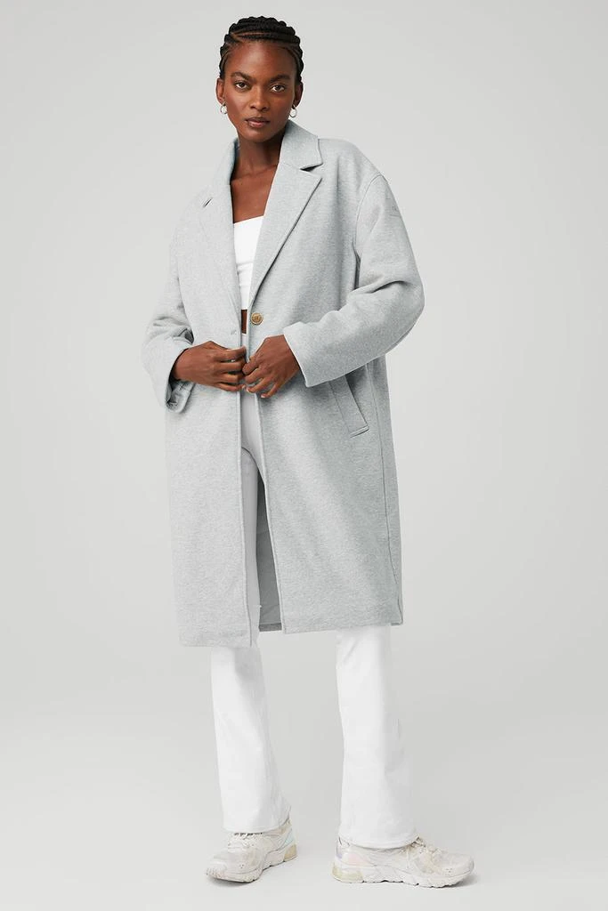Alo VIP Blazer Trench - Athletic Heather Grey 1