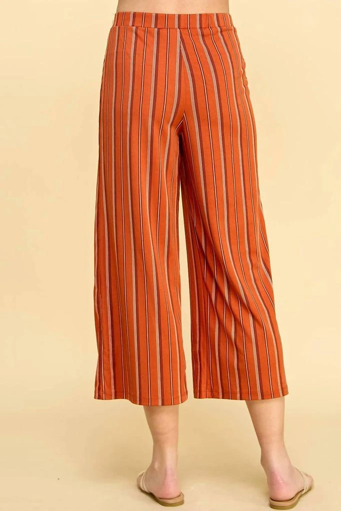 Bebop Bebop - High Waist Cropped Striped Pants 3