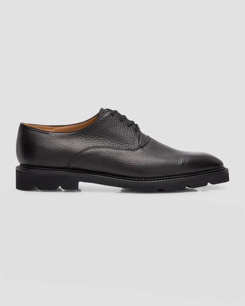 John Lobb Men's Zennor Grained Leather Derby Shoes 1