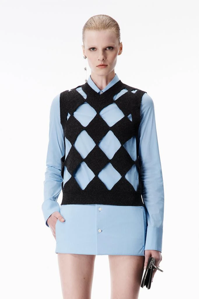 Alexander Wang Slashed V-Neck Vest 3