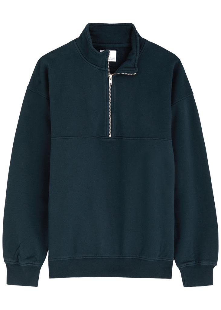 Colorful Standard Half-zip cotton sweatshirt