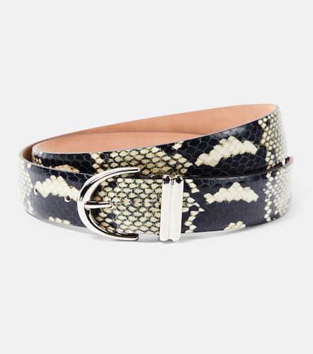 【送料&関税込】Khaite Benny Python Print Belt Khaite benny python print belt - Belts - Compare Prices from