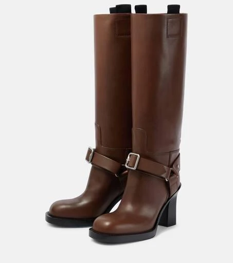 Burberry 100 leather knee-high boots 5
