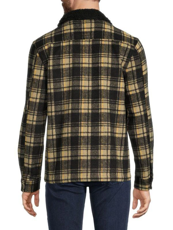WeSC Liam Faux Shearling Plaid Jacket 2