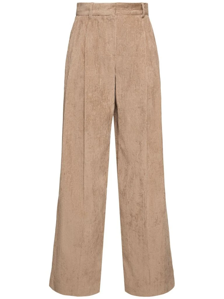 Brunello Cucinelli Seersucker Corduroy Wide Pants 1