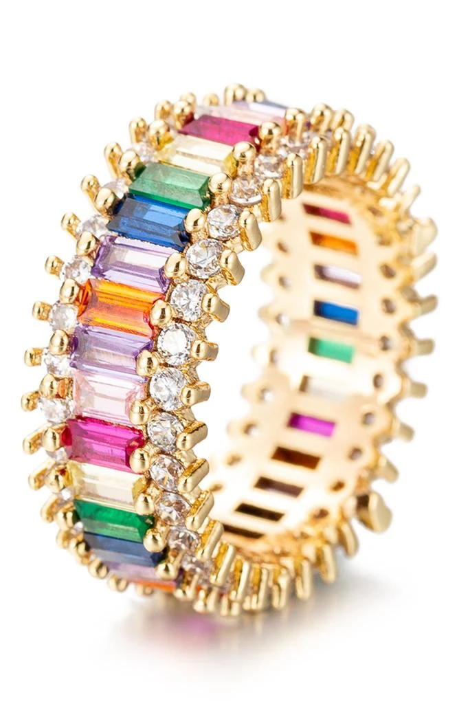 EYE CANDY LOS ANGELES Cleopatra Multi-color CZ Infinity Ring 1