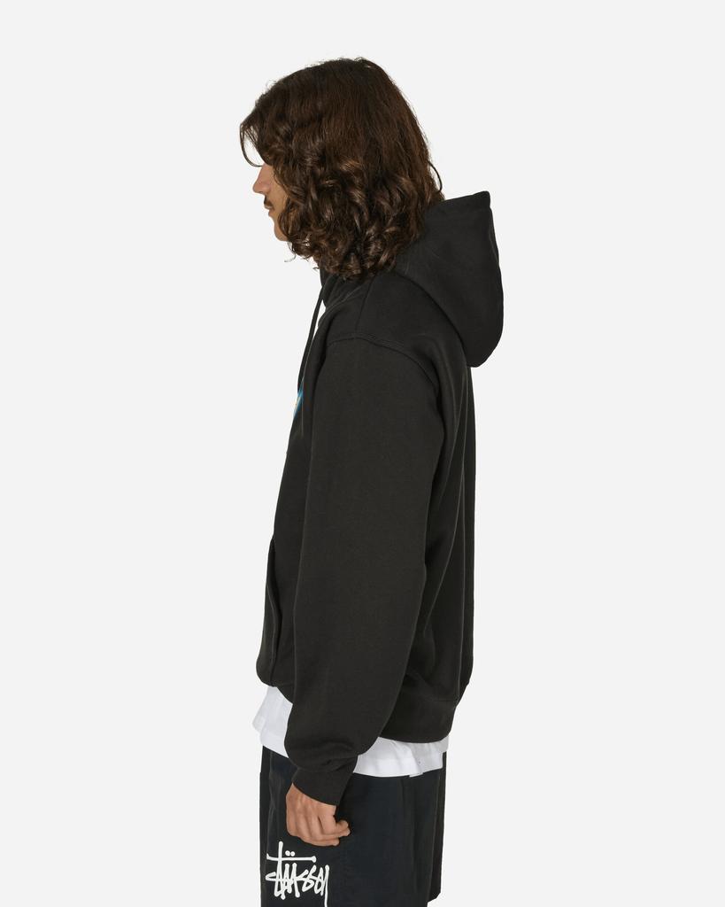 STUSSY Thermal Stock Hooded Sweatshirt Black - Hoodies