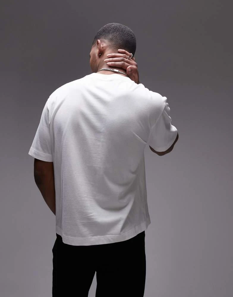 Topman Topman boxy fit t-shirt in white 3