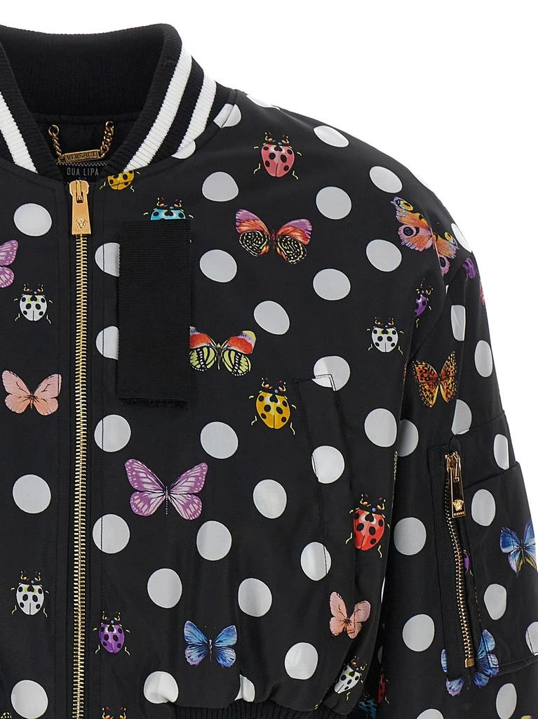 Versace Versace X Dua Lipa Butterfly Printed Bomber Jacket 3