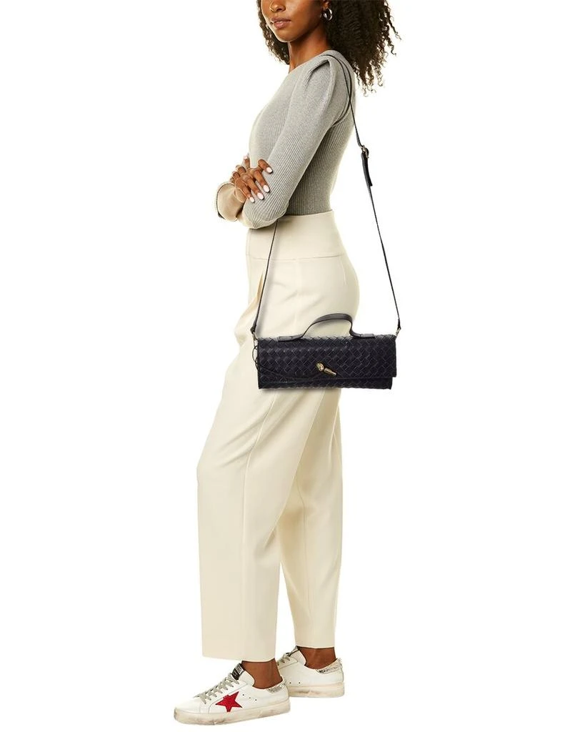 Persaman New York Bonnie Woven Leather Clutch 4