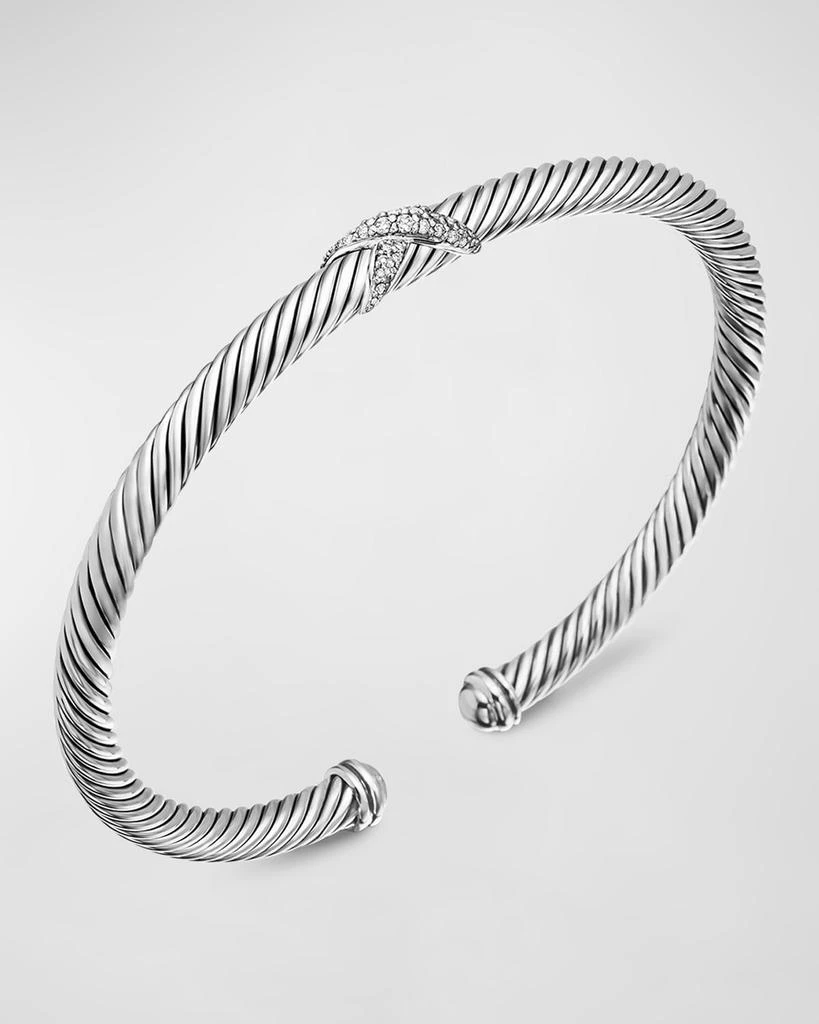 David Yurman X Bracelet with Diamonds 3