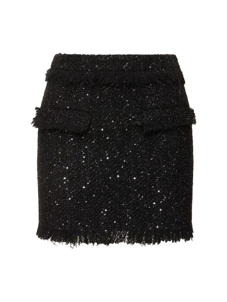 MSGM Tweed Mini Skirt